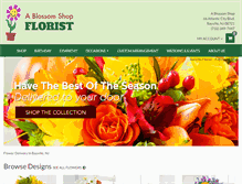 Tablet Screenshot of ablossomshop.com